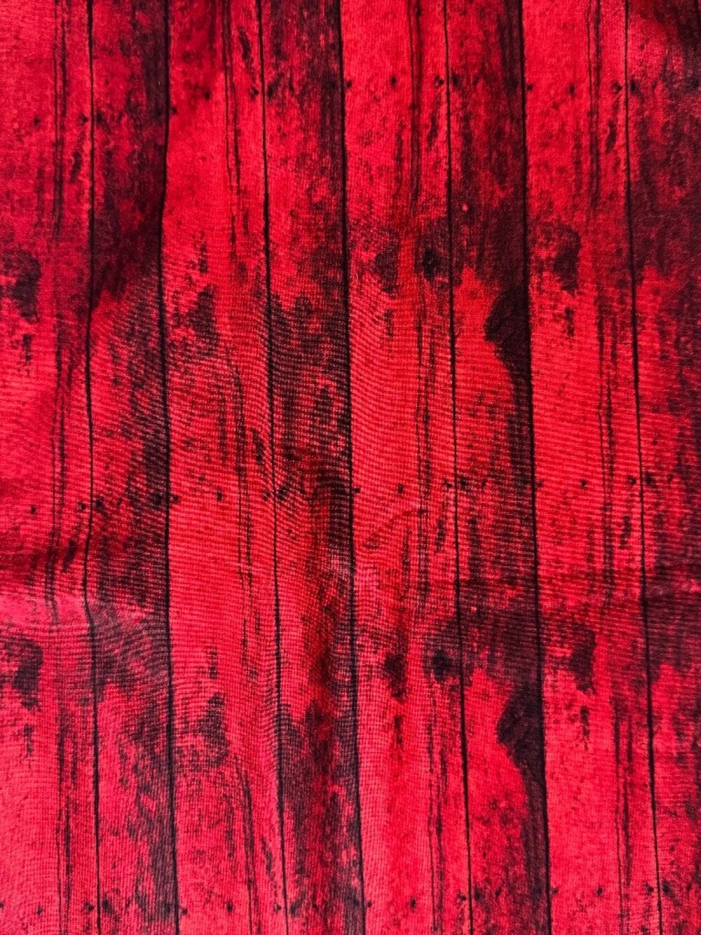 Red Wood Barn Door Quality Quilt Fabric #B22